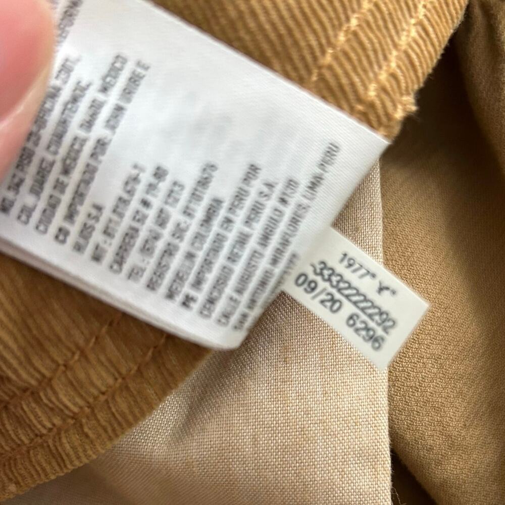American Eagle Corduroy Mini Skirt Button Front Y2K Boho Women Size 12 - Picture 8 of 8